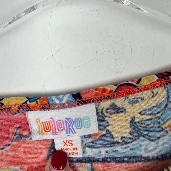 LuLaRoe Disney The Little Mermaid Irma T-Shirt UNICORN RARE Size XS EUC L1020 - Picture 4 of 11